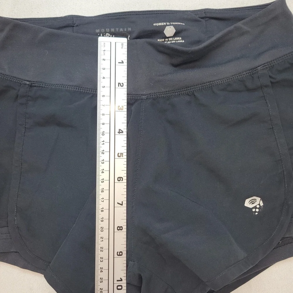 Mountain‎ Hardwear Running Shorts Womens XS Black Active 2-In-1 Athletic OL4560